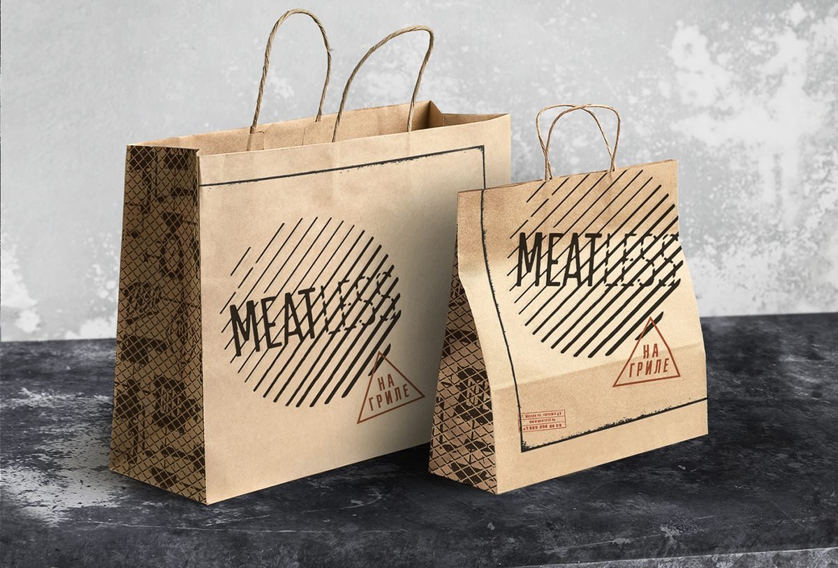  MEATLESS 手提袋設計
