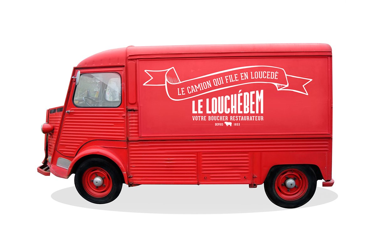 深圳品牌設計  深圳品牌策劃  Louchebem巴黎牛肉批發(fā)品牌形象設計  汽車設計