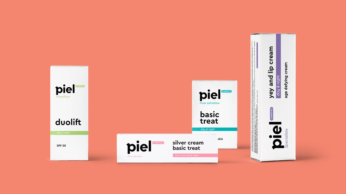 Piel Cosmetics 化妝品品牌vi設計——企業形象升級策劃案例，vi設計，視覺形象設計，化妝品品牌vi設計，化妝品vi設計，品牌vi設計，vi品牌策劃，深圳vi設計，左右格局