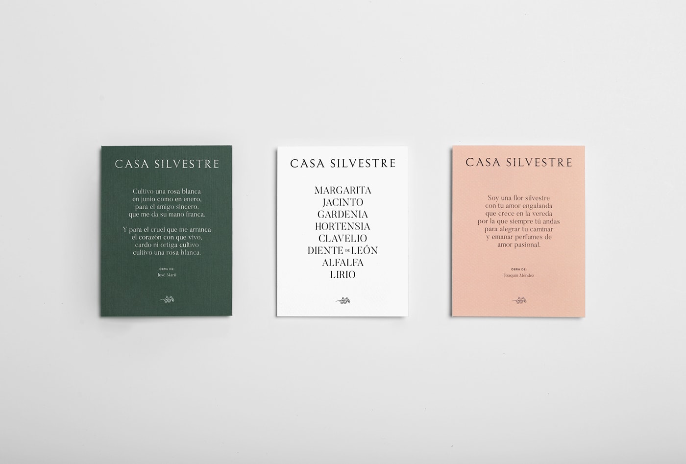 Casa Silvestre浪漫花店品牌logo設計與VI視覺設計，酒店VI設計，品牌視覺設計，企業VI設計，深圳VI設計，左右格局