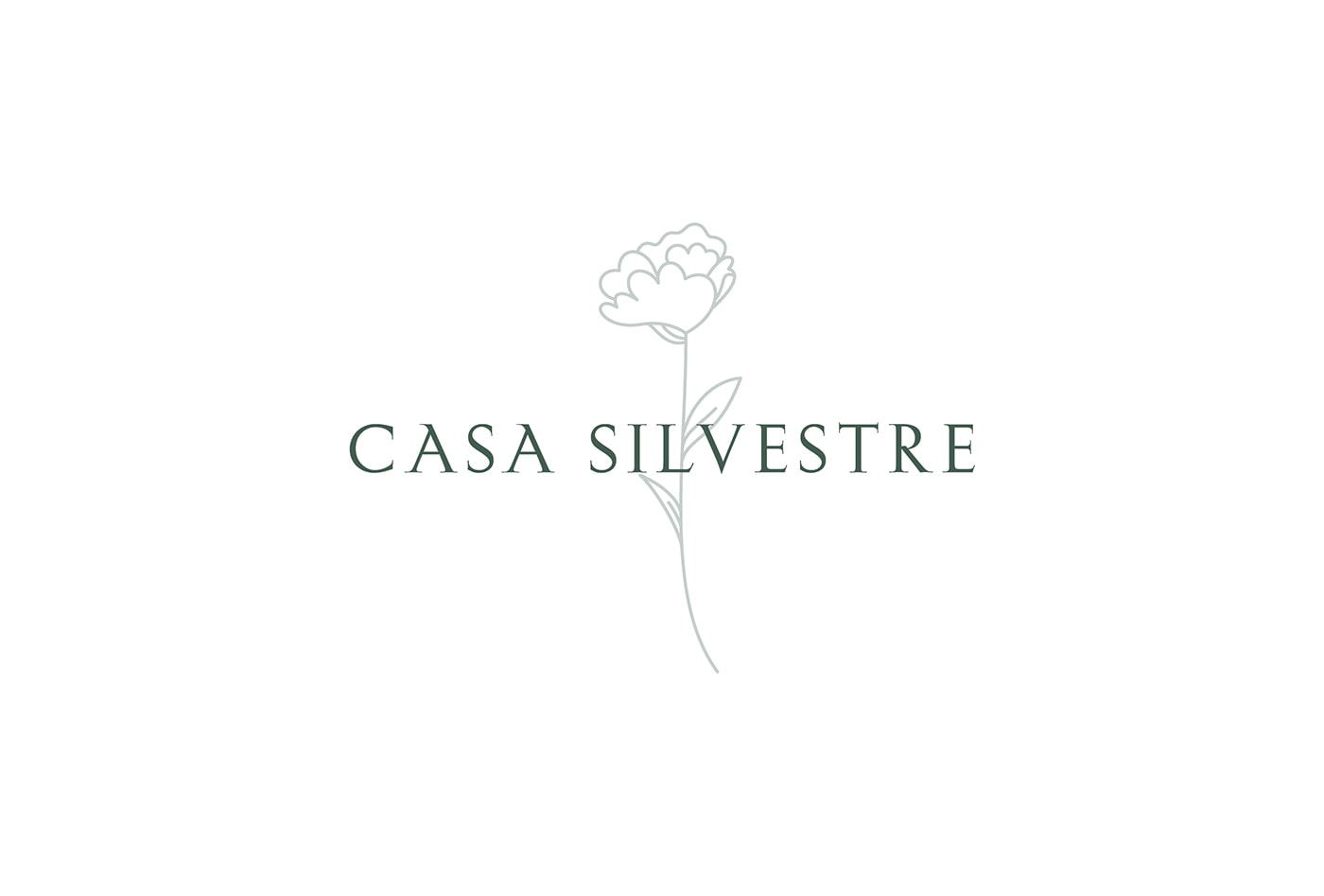 Casa Silvestre浪漫花店品牌logo設計與VI視覺設計，酒店VI設計，品牌視覺設計，企業VI設計，深圳VI設計，左右格局