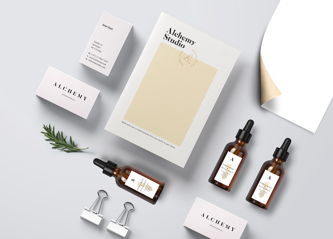 Alchemy美容品牌包裝設計和企業VI設計，化妝品VI設計，企業VI設計，企業形象設計，深圳VI設計，左右格局