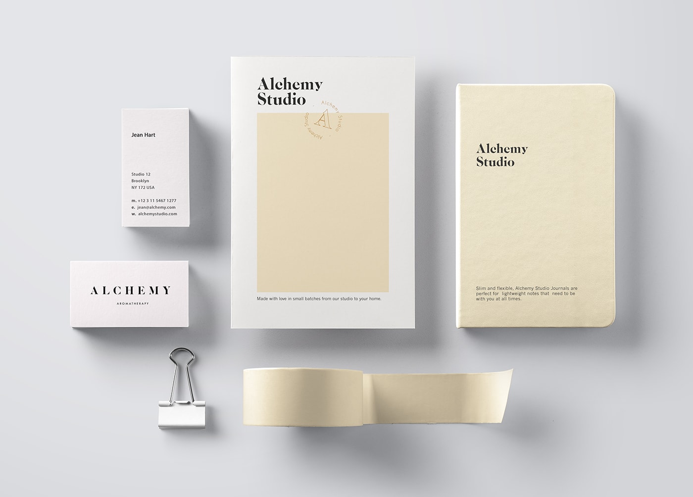 Alchemy美容品牌包裝設計和企業VI設計，化妝品VI設計，企業VI設計，企業形象設計，深圳VI設計，左右格局