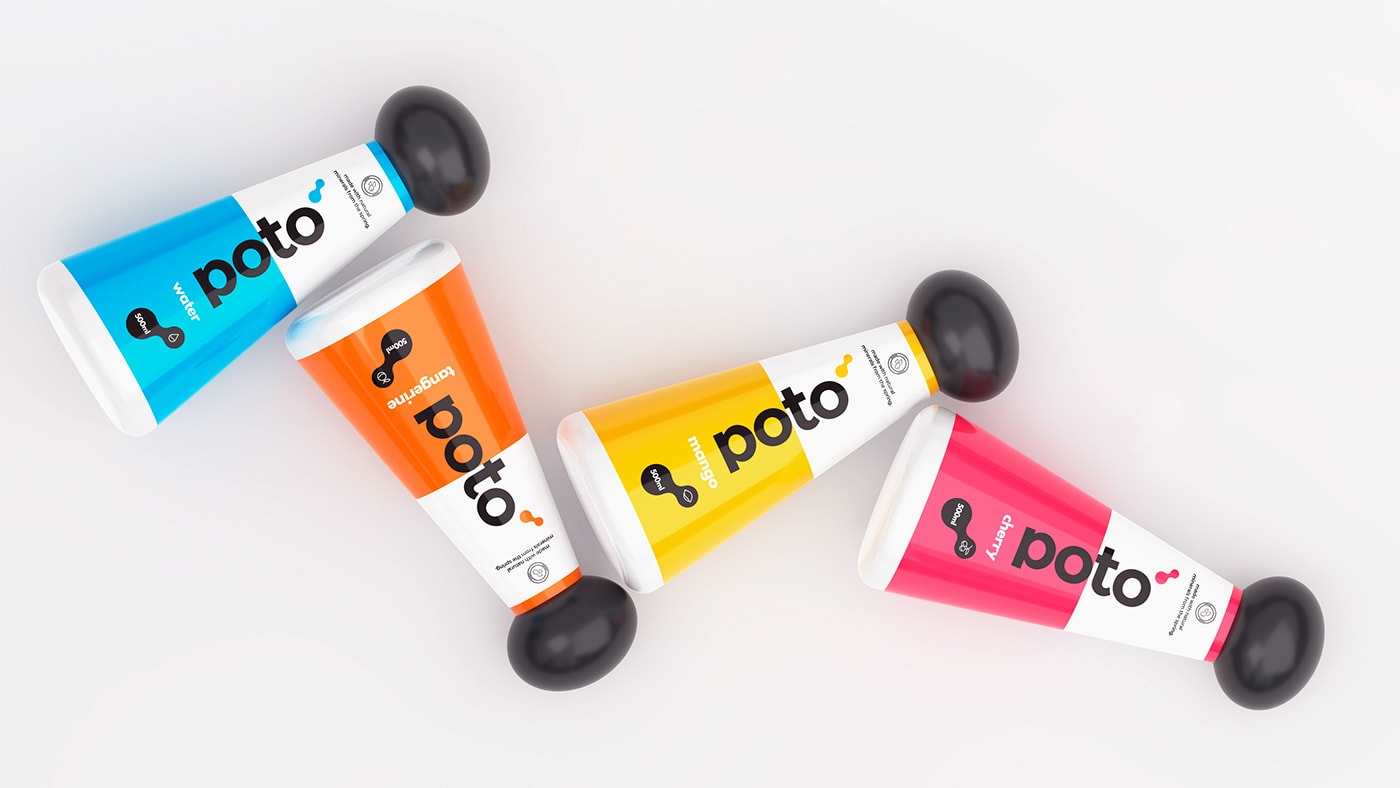 Poto自來水公司品牌VI設(shè)計(jì)和包裝設(shè)計(jì)案例，企業(yè)VI設(shè)計(jì)，品牌形象設(shè)計(jì)，包裝設(shè)計(jì)，深圳VI設(shè)計(jì)，左右格局